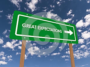 Great expectations sign