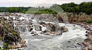 Great Falls is a series of rapids and waterfalls on the Potomac River in Virginia