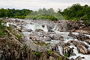 Great Falls is a series of rapids and waterfalls on the Potomac River in Virginia