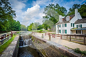 The Great Falls Tavern Visitor Center, at Chesapeake & Ohio Canal National Historical Park, Maryland.