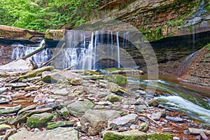 Great Falls of Tinkers Creek in Viaduct Park.Bedford.Ohio.USA