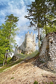 Velká Fatra, Gaderské údolí: Blatnický zámek.