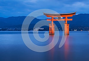Great floating gate (O-Torii) on Miyajima island