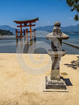 Great floating torii of Itsukushima Shinto Shrine