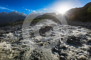 Great flood karakoram mountain pakistan