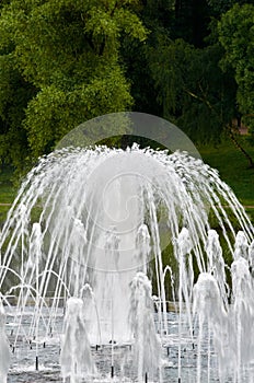 Great fountain in move