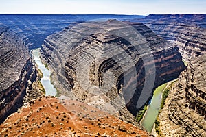 Great Goosenecks Rock Formation San Juan River Mexican Hat Utah