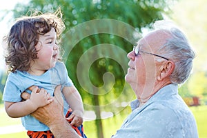 Great granddad and baby