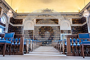 Great Hall of the House of Nobility Riddarhuset, Stadsholmen island, Old Town district Gamla Stan, Stockholm, Sweden