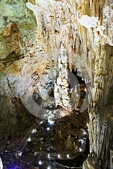 Great hall in karst cave