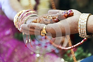 Great Hindu Wedding Ritual Hand on Hand