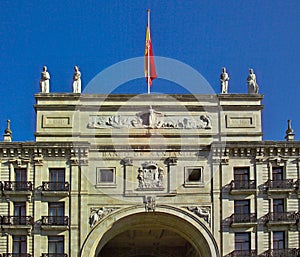 Banco de Santander arch, Santander - Spain photo