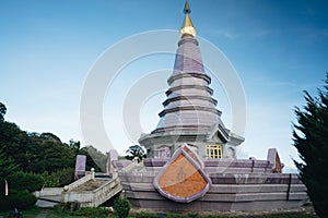 The great holy relics pagoda in Doi Inthanon National Park Chiang Mai