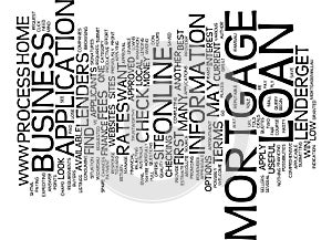 Great Home Loans In Australia Text Background Word Cloud Concept