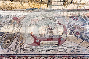 Great Hunt mosaic in Villa Romana del Casale