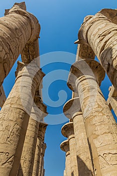 Great Hypostyle Hall in the Amun Temple enclosure in Karnak, Egy