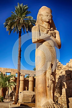 Great Hypostyle Hall and clouds at the Temples of Karnak