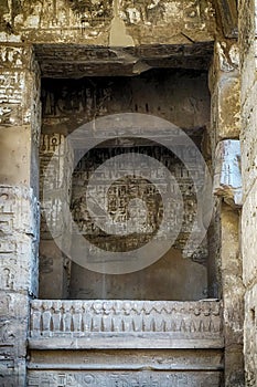 Great Hypostyle Hall and clouds at the Temples of Karnak