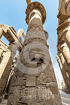 Great Hypostyle Hall in Karnak Temple, Luxor, Egypt