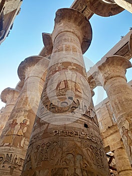 Great hypostyle hall - Temple of Karnak - Egypt - Egyptian Civilization -