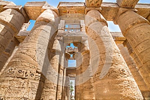 Temples of Karnak, ancient Thebes in Luxor, Egypt photo