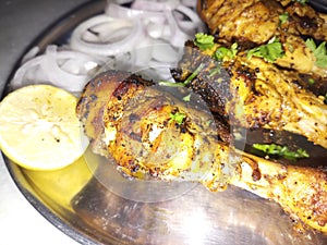 THE GREAT INDIAN TANDOORI CHICKEN COOCKED BY MY SELF. photo