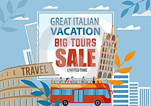 Great Italian Vacation Big Tour Sale Offer Advert