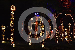 The Great Jack O`Lantern Blaze in Croton-on-Hudson in New York