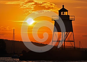 Great Lake Harbor Lighthouse Sunrise