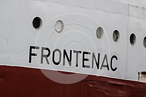 Great Lakes Freighter Named Frontenac