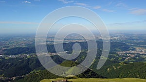 Great landscape on the Orobie Alps in summer time. Panorama from Linzone Mountain