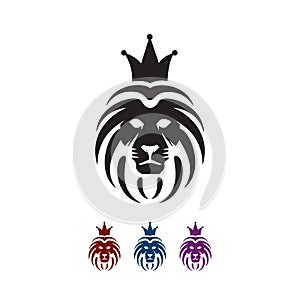 Great Lion head logo vector Pride and Power sign symbol elemen