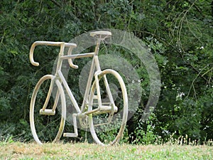 Great metal bike ornament to run the tour of France photo