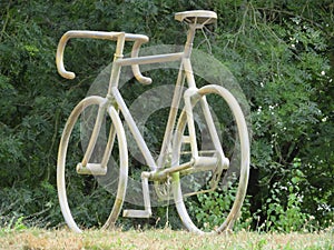 Great metal bike ornament to run the tour of France photo