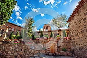 Great Meteora monastery - courtyard, Thessaly, Greece