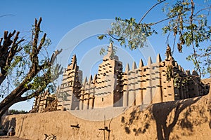 The Great Mosque of DjennÃ©, Mali, Africa.