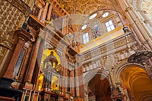 Great Mosque Mezquita interior in Cordoba Spain