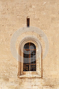 Great Mosque Ulu Mosque in Mardin, Turkey. Detail from the walls of mosque.