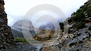 The Great Mountaine in Taghia Vilage , Morocco