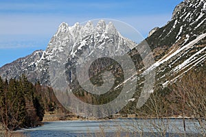 Great Mountains called Cinque punte that means Five peaks in Ita