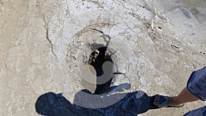 Great mud volcano in Buzau