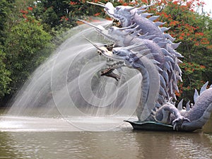 Great Naga spewed water