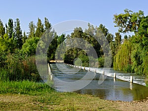 River beach in Entrerrios, Badajoz - Spain photo