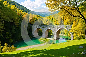 Great Natural Bridge in the valley of the river Rak or Veliki naravni most, Cerknica - Notranjska Regional