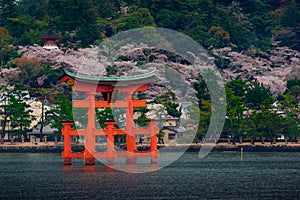 The great O-Torii of Itsukushima Shrine
