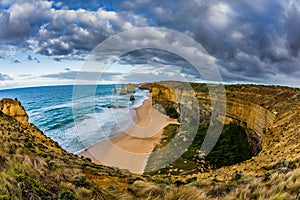 The Great Ocean Road on Pacific coast