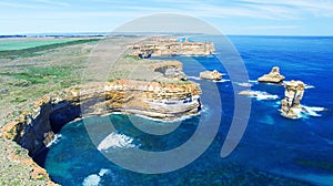 Great Ocean Road rocks from Razorback viewpoint, Australia