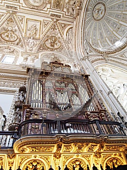 Great organ in Cordoba mosque