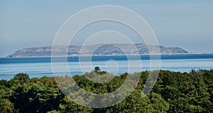 The Great Orme and landscape from the castle