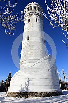 Great owl - lookout tower at the top of the owl mountains